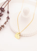 925 Sterling Silver Heart Initial Necklace