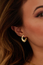 925 Sterling Silver Crystal Pave Ucu Sivri Uzay Yolu Earrings