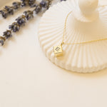 925 Sterling Silver Cube Dice Necklace