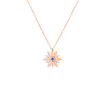 925 Sterling Silver Snowflake Necklace With Birthstones