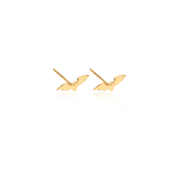 925 Sterling Silver Stud Bat Earrings