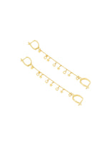 925 Sterling Silver Threader Double Hole Earrings(Zi̇nci̇ri̇ Cs40108)