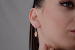 925 Sterling Silver Hand Of Hamsa Earrings
