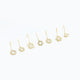 925 Sterling Silver Crown Chakra Earring