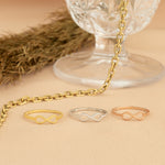 925 Sterling Silver Infinity Ring,