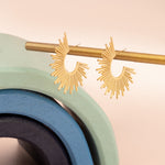 925 Sterling Silver Sunburst Earrings