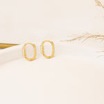 925 Sterling Silver Spiral Kemerli U Earrings
