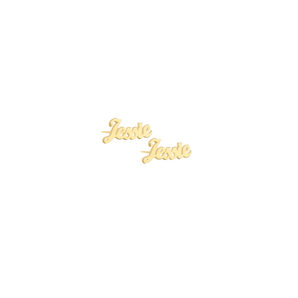 925 Sterling Silver Name Earrings