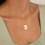 925 Sterling Silver Personalized Puzzle Necklace