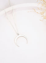925 Sterling Silver Crescent Moon Ring Holder