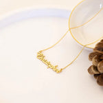 925 Sterling Silver Isim Necklace 1