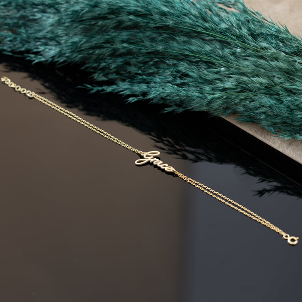 925 Sterling Silver İsi̇m Bi̇lekli̇k El Yazisi