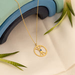 925 Sterling Silver Life Symbol Necklace With Birthstone