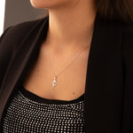 925 Sterling Silver Chandrila Star Line Necklace