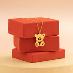 925 Sterling Silver Teddy Bear Pendant