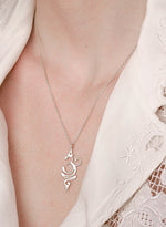 925 Sterling Silver Om Breathe Necklace