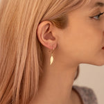 925 Sterling Silver Leaf Earrings 317