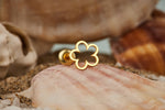 925 Sterling Silver Five Leaf Hollow Clover Studs