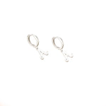 925 Sterling Silver Initial Earring