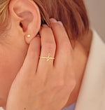 925 Sterling Silver Tiny Treble Clef Ring