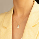 925 Sterling Silver Dainty Tag Necklace