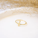 925 Sterling Silver Tiny Treble Clef Ring