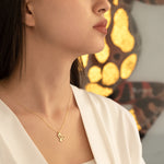 925 Sterling Silver Initial Necklace With Heart