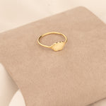 925 Sterling Silver 14K Solid Gold Cloud Ring