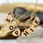 925 Sterling Silver Handmade Initial Name Necklace (Plated Halley)