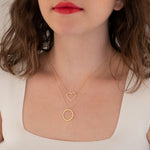 925 Sterling Silver Double Layered Necklace