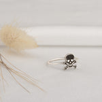 925 Sterling Silver Skull Statement Ring
