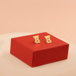 925 Sterling Silver Teddy Bear Earring