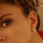 925 Sterling Silver Right Triangle Earring