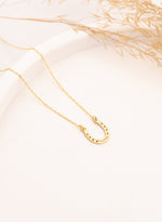 925 Sterling Silver Horseshoe Name Necklace