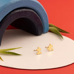 925 Sterling Silver Puzzle Earrings