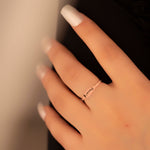 925 Sterling Silver Tiny Personalized Name Ring For Mother