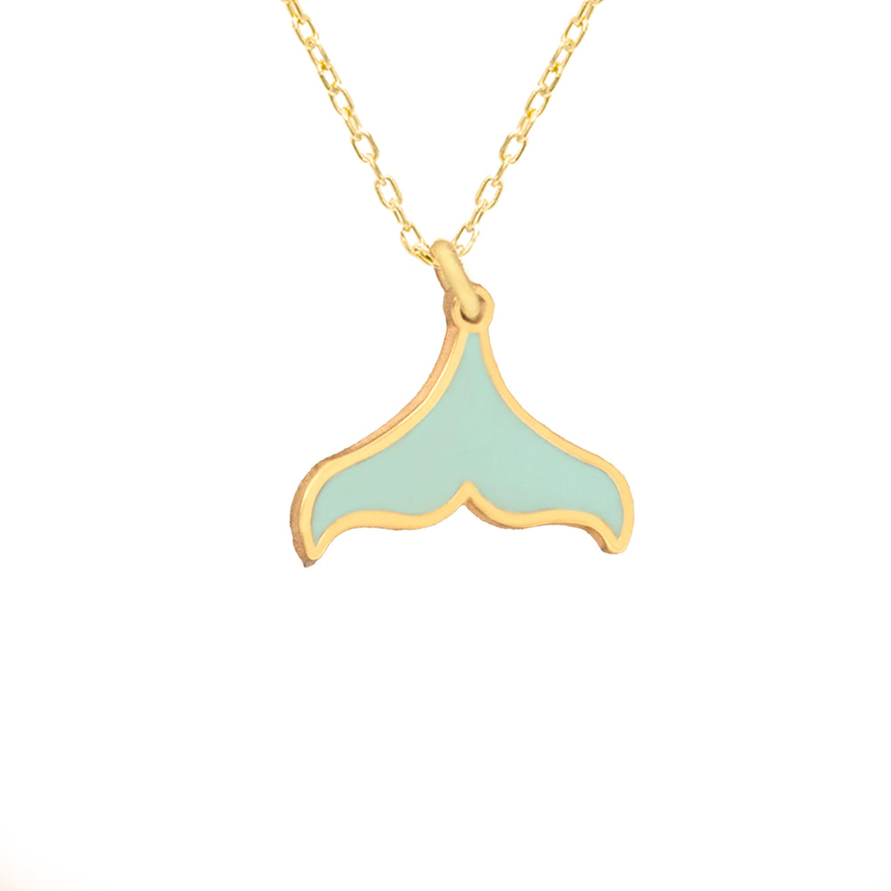 925 Sterling Silver Whale Tail Necklace