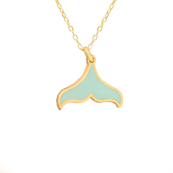 925 Sterling Silver Whale Tail Necklace