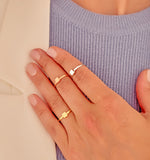 925 Sterling Silver Square Ring