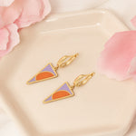925 Sterling Silver Triangle Earrings