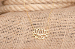 925 Sterling Silver Lotus Flower Necklace