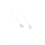 925 Sterling Silver Threader Monogram Earrings