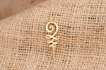 925 Sterling Silver Unalome Necklace With Stone
