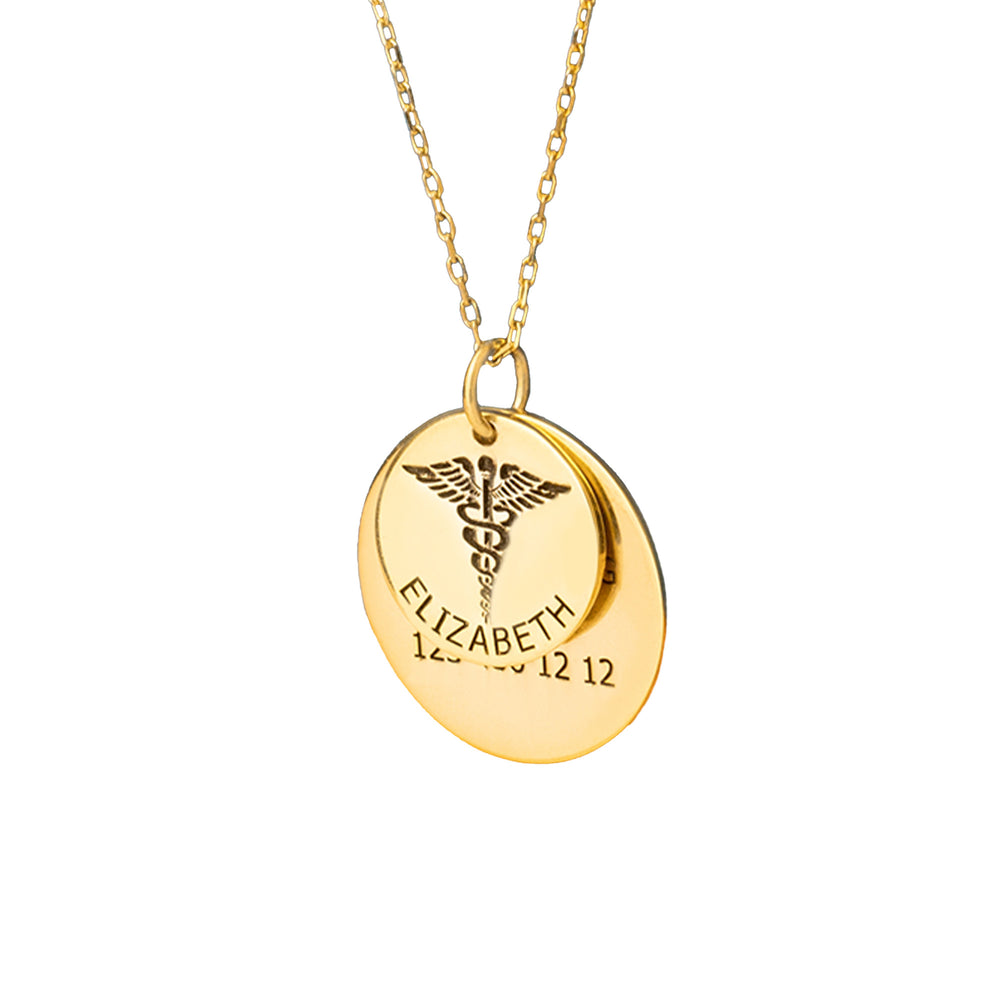 925 Sterling Silver Allergies Necklace