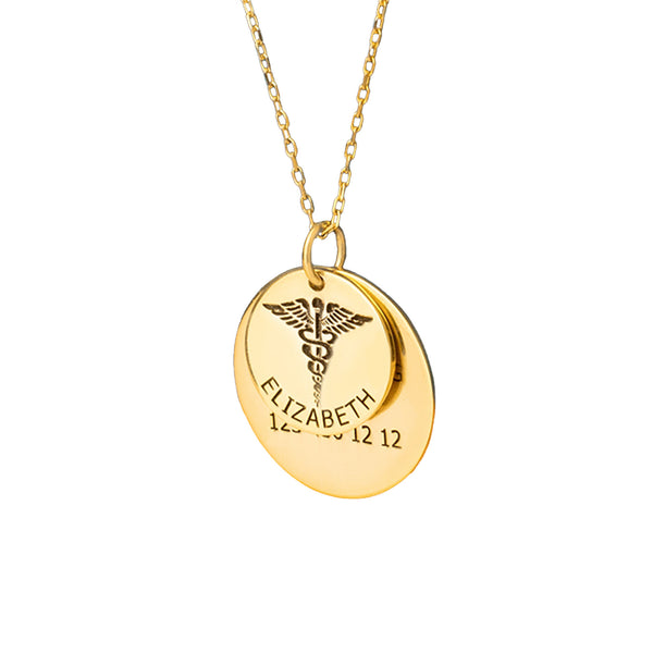 925 Sterling Silver Allergies Necklace