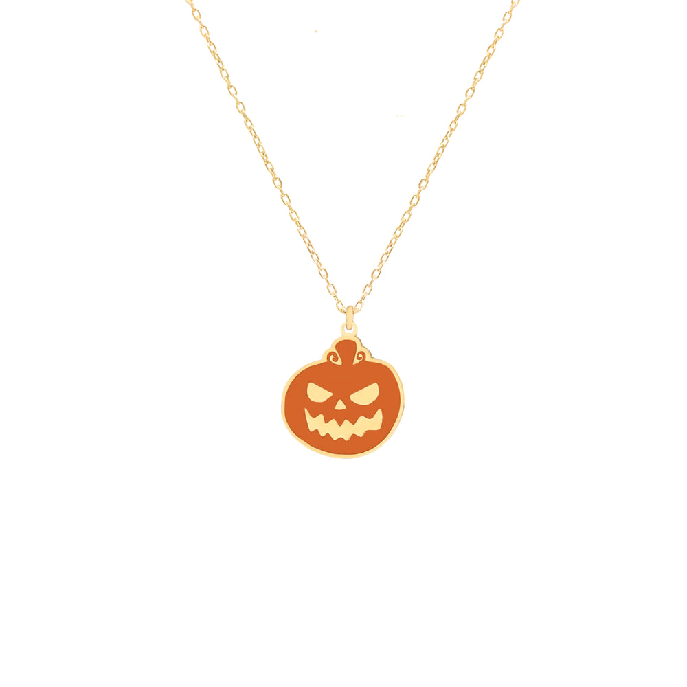 925 Sterling Silver Pumpkin Necklace 3