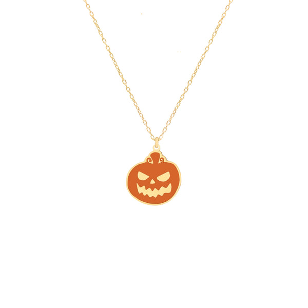 925 Sterling Silver Pumpkin Necklace 3