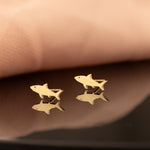 925 Sterling Silver Shark Earrings