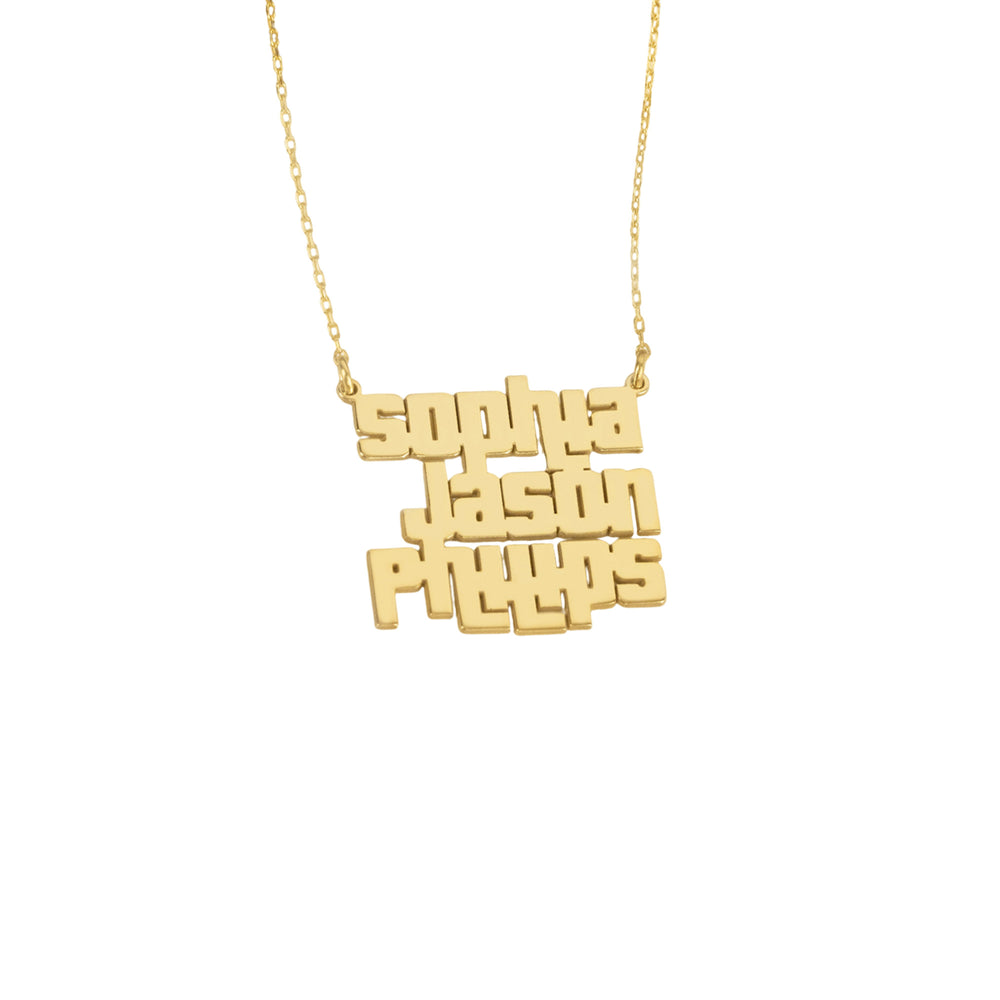 925 Sterling Silver Gta Name Necklace