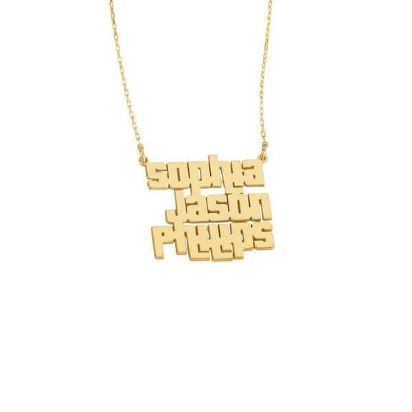 925 Sterling Silver Gta Name Necklace